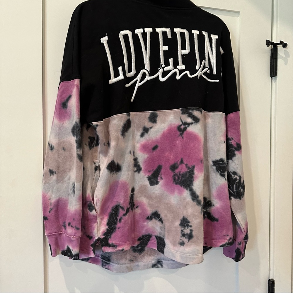 VS PINK Cowl-neck Tie-dye Sweater - Picture 3 of 4